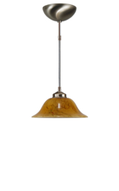Katoensnoer pendel 150cm met hoedkap donker marmer 25cm nr 7Kr1-525.20