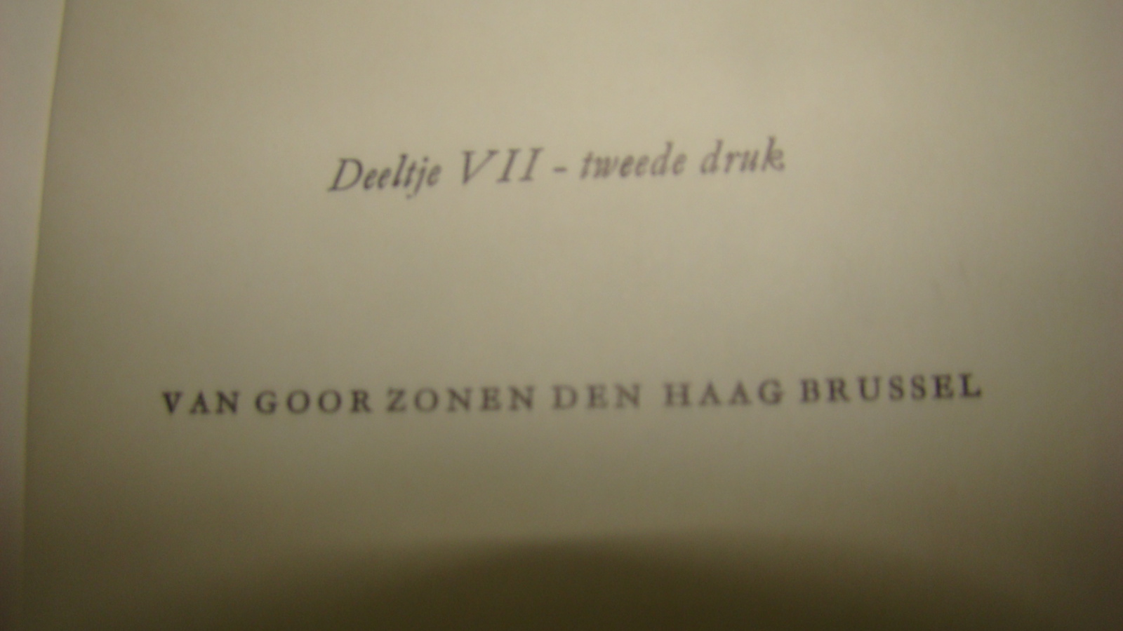 Mozaïek deel VII. Tweede druk. uitg. Van Goor  Zonen Den Haag Brussel.