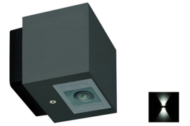 Buitenspot PRO dubbel wand antraciet 2x3W LED incl. nr 10-321043