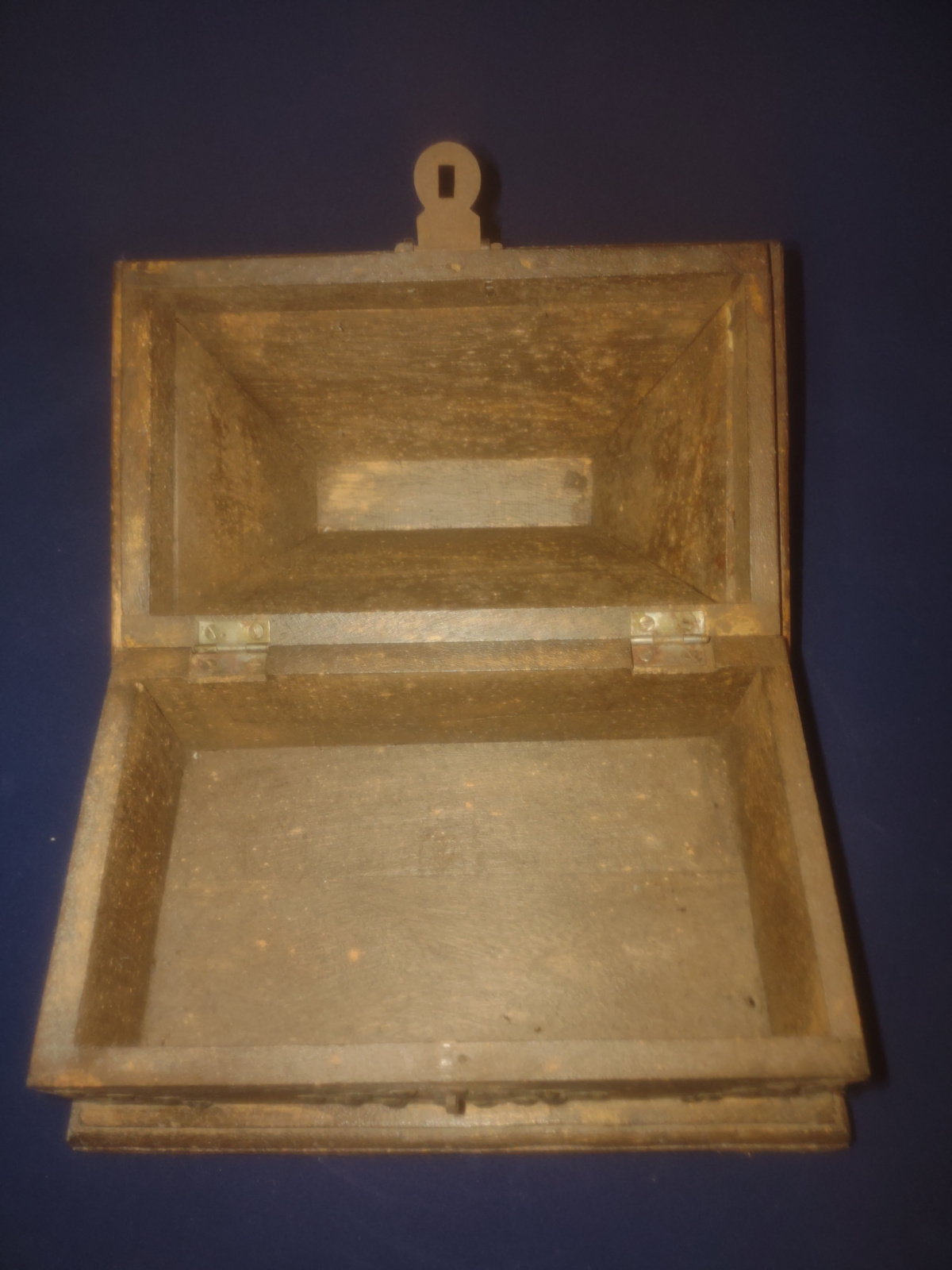 Sieraden kistje met slotplaatje ijzer beslag Large b-25,5cm nr 1812C