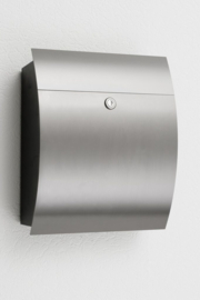 Brievenbus staalkleur IP44 afsluitbaar h-40cm strak  nr AH 47