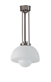 Pendel Quattro h-66cm mat nikkel met glazen bol Spiegelei 7Qb-280.00
