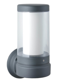 Buitenlamp wand h-35cm d14cm opaal antraciet serie Titano nr 338240