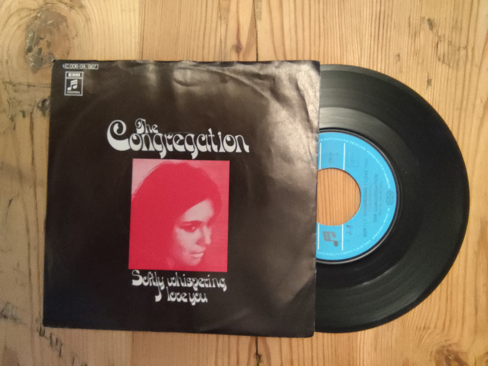 The Congregation met Softly whispering I love you 1972 Single nr S20256449