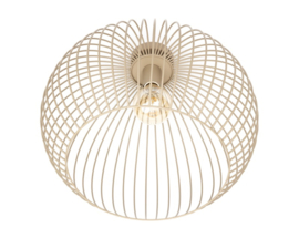Plafonniere Wire bol sand d-50cm h-35cm E27 nr 05-HL2317-59