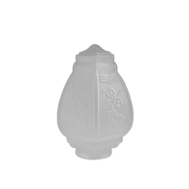 Glazen bol model Lampion gesatineerd d-23cm h-29cm gr-10cm nr 614.21