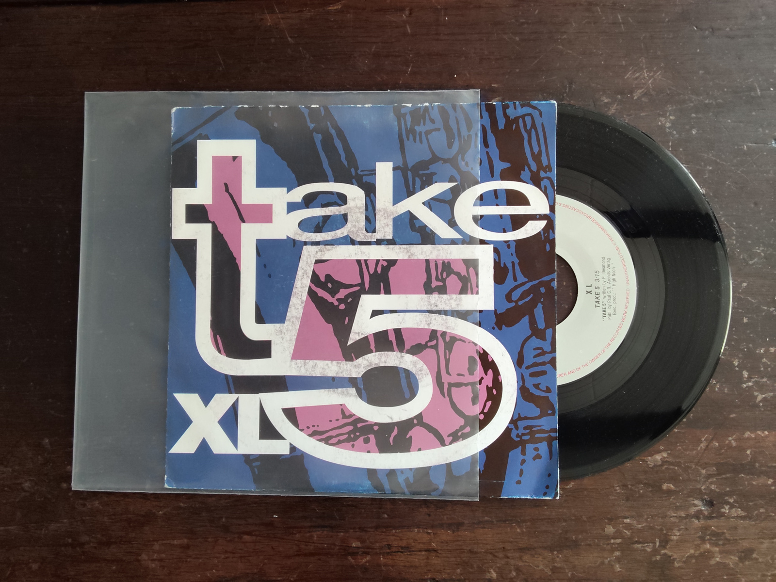 XL met Take 5 1993 Single nr S20256641