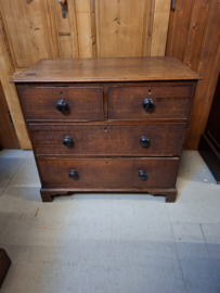 Antiek eiken ladenkast Engels 1860-1880 4 laden nr K20248