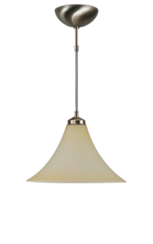 Katoensnoer pendel 150cm met kelkkap mat champagne 35cm nr 7Kr1-334.59