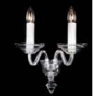 Boheems kristal helder glazen wandlamp nr 21 5302 002 0601