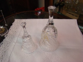 Tafelbel van glas.