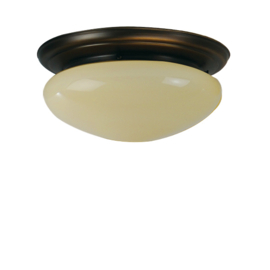 Plafonniere midden bruin glazen bol plafond 30 champagne nr 2P2-305.50