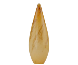 Mondgeblazen kap grote druppel gemarmerd voor kleine (E-14) fitting met klemveer nr: 270.60