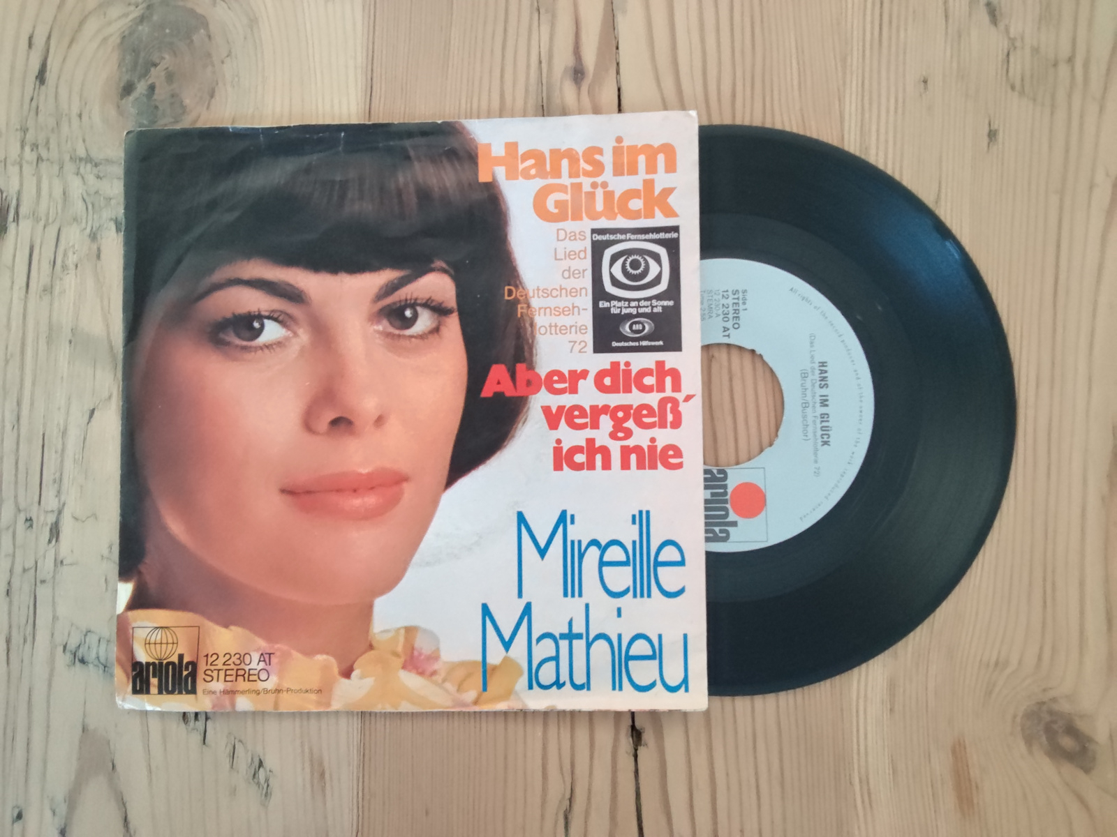Mireille Mathieu met Hans im gluck 1972 Singles nr S20256389