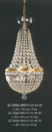 Boheems kristallen 3-lichts zaklamp nr 45 5046 003 0701