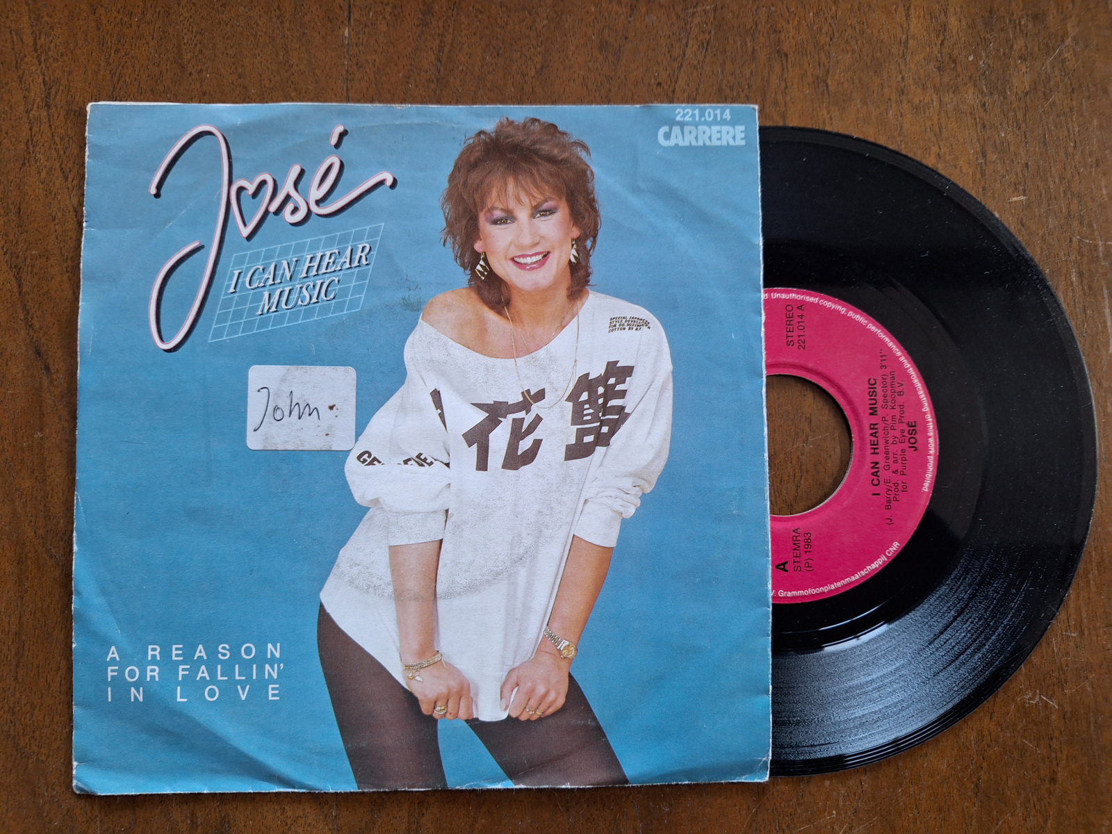 Jose met I can hear music 1983 Single nr S20234195