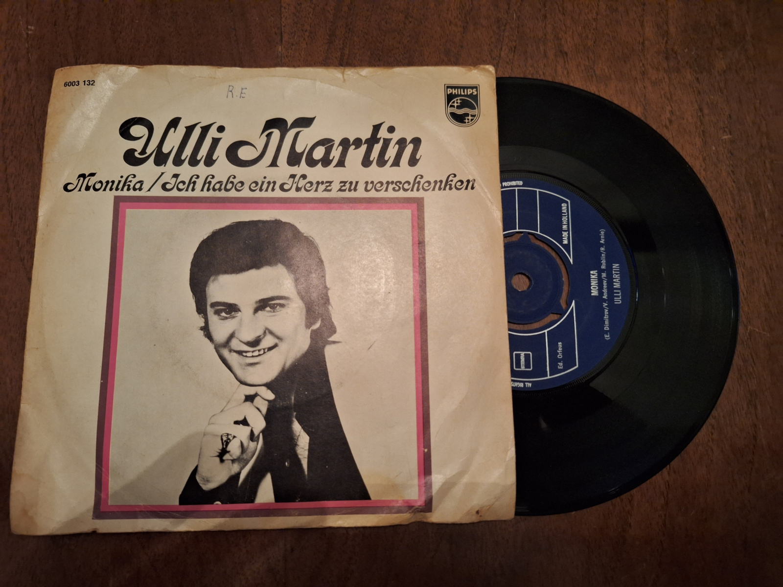 Ulli Martin met Monika 1974 Single nr S20233884