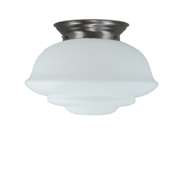 Plafonniere retro bol Urbanus 36cm met mat nikkel ophanging nr 7P2-578.00