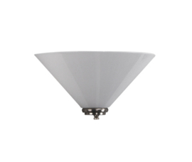 Wandlamp dakkap 30cm met ophanging opaal glas nr H30.00 compl.