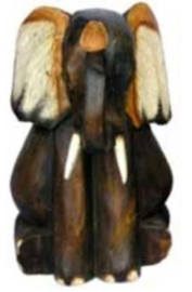 Zittende olifant 30cm