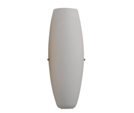Wandlamp cilinderglas oph.en mat opaal kap h-39cm nr 2039.07 + H39.39