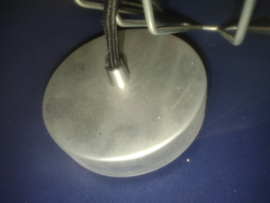 Hanglamp gegalvaniseerd d-30cm Trapezium met katoenpendel nr gal1005