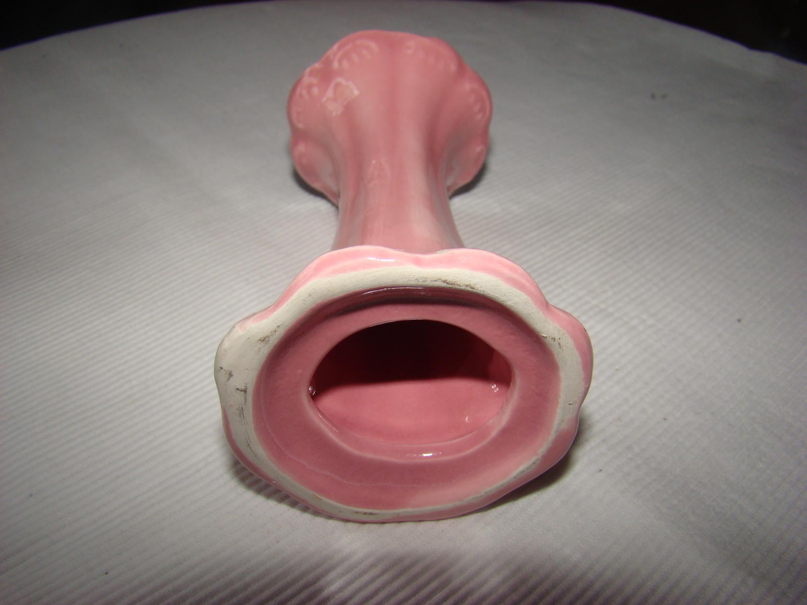 Roze vintage romantisch kandelaartje.