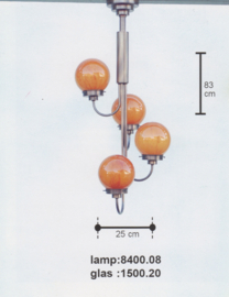 Kroon bollenkroon  4-L d-25cm h-83cm met 20cm bollen nr 8400.08
