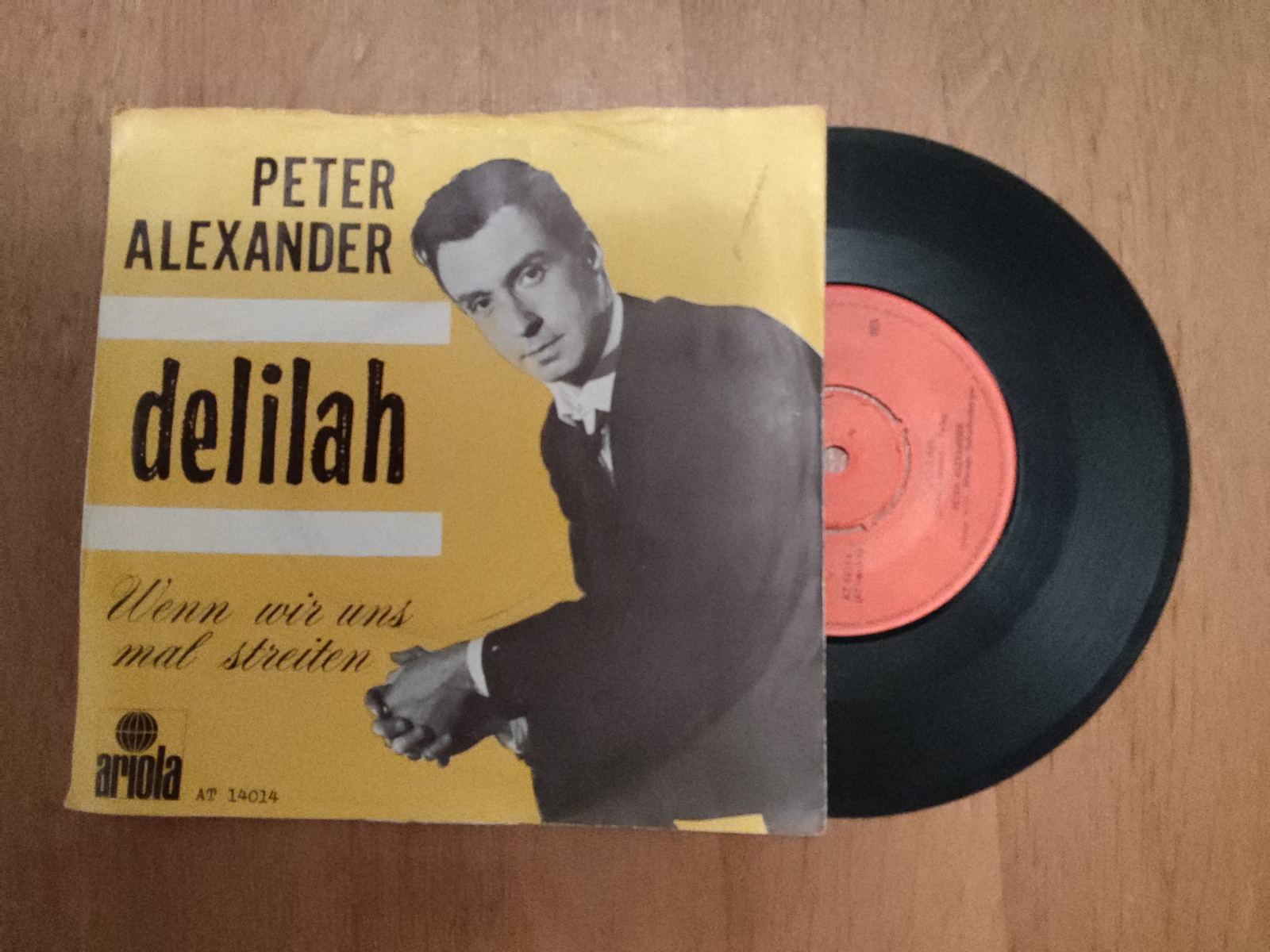 Peter Alexander met Delilah 1968 Single nr S20256377