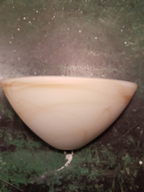 Half wandglas Calimero abrikoos gemarmerd (los glas) nr 9723