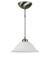 Katoensnoer pendel 150cm met hoedkap opaal 30cm nr 7Kr1-530.00