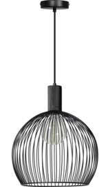 Hanglamp model Wire d-40cm zwart h-155cm E27 nr 05-HL4446-30