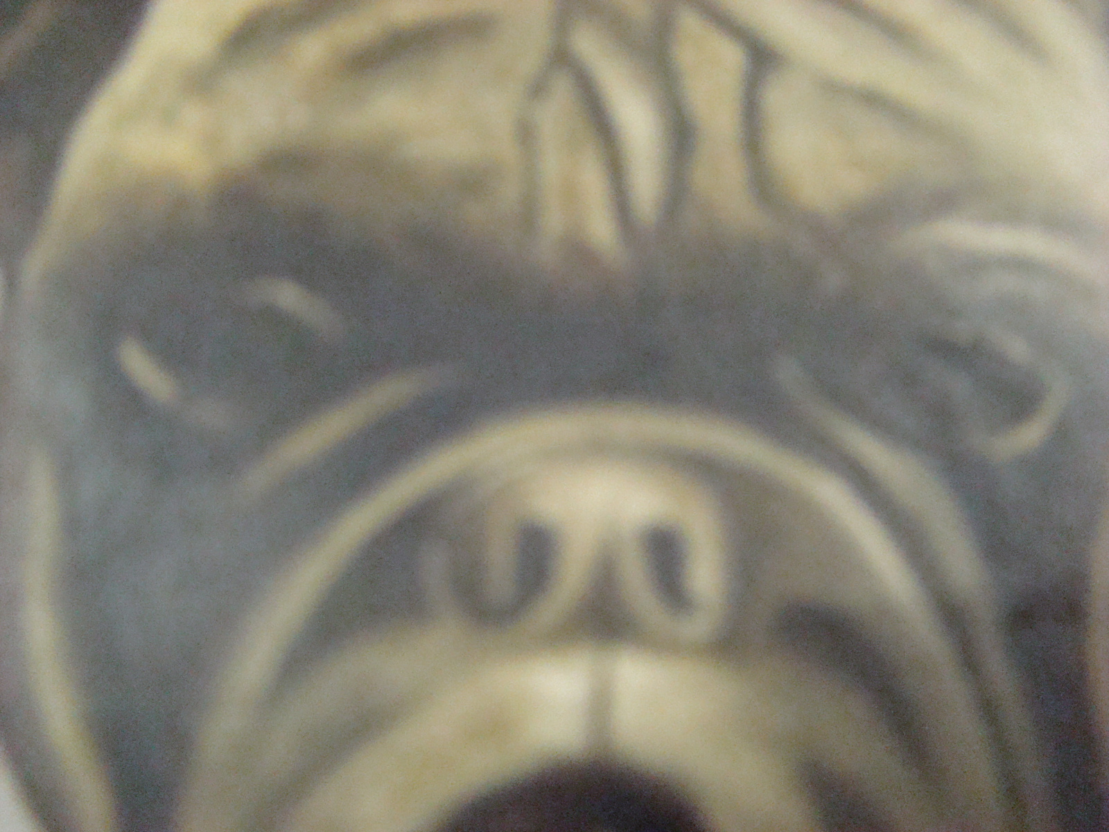 Oud schilderij Bulldog