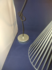 Hanglamp gegalvaniseerd d-30cm trechtervorm met katoenpendel nr gal1001