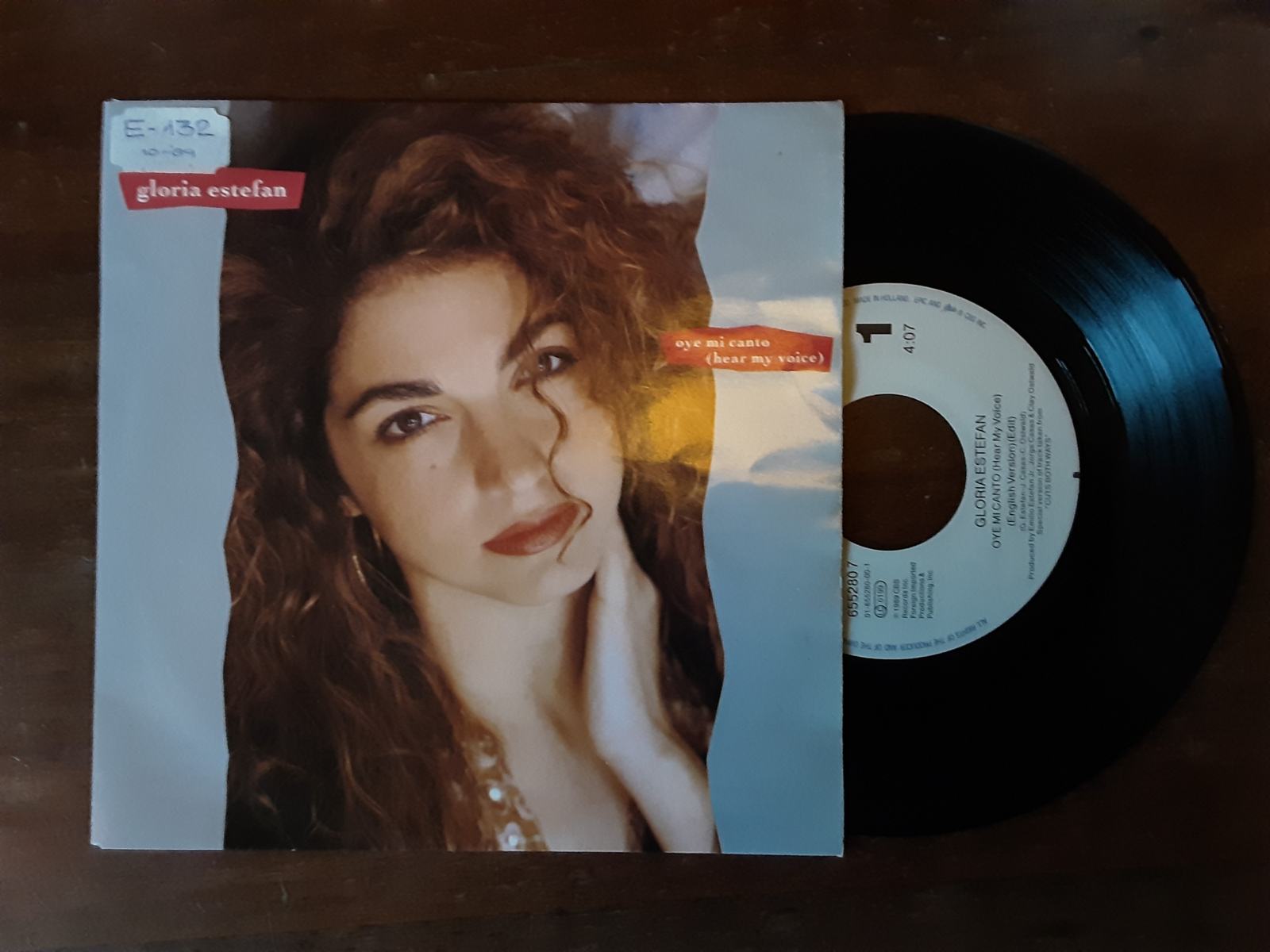 Gloria Estefan met Oye mi canto 1989 Single nr S20234126