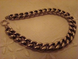 Zilveren schakelarmband