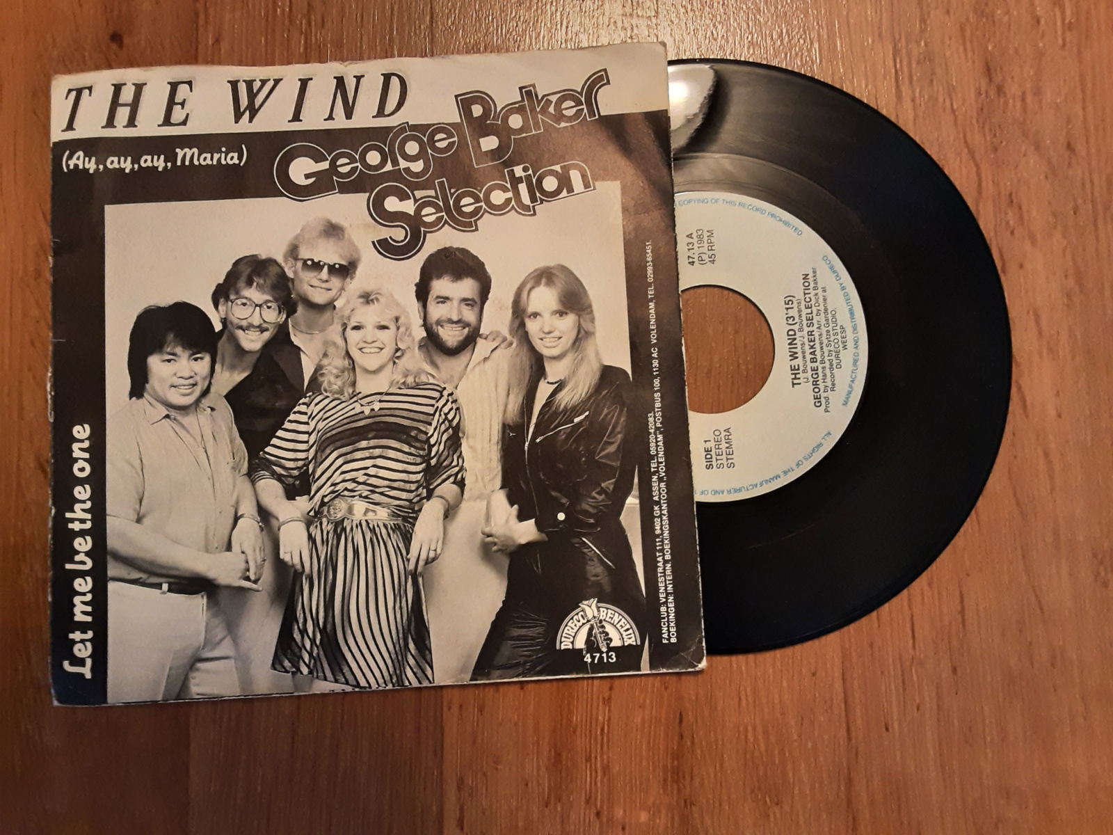 George Baker Selection met The Wind 1983 Single nr S20234274