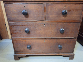 Antiek eiken ladenkast Engels 1860-1880 4 laden nr K20248