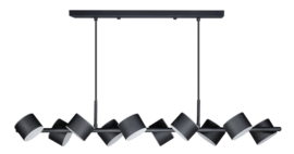 Hanglamp model Prince BALK 10-lichts G9 verstelbaar zwart nr 05-HL4530-30