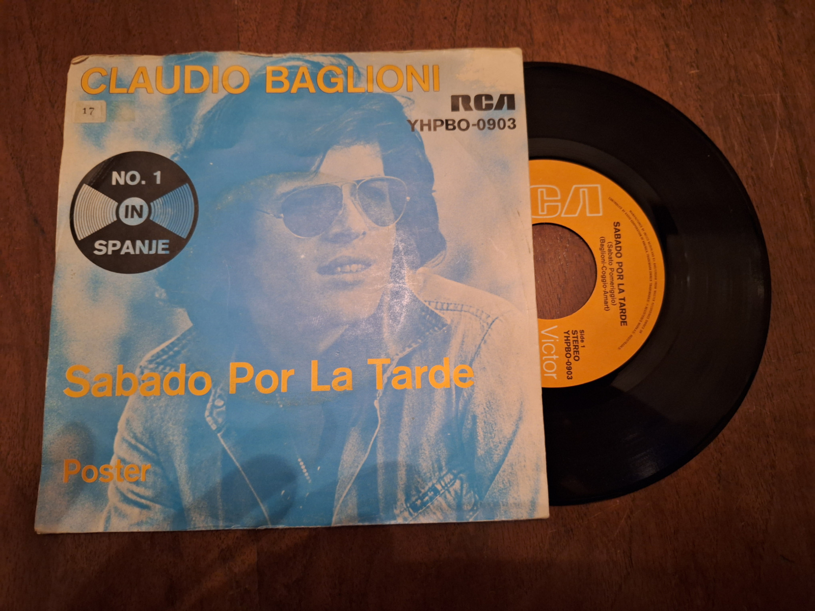 Claudio Baglioni met Sabado por la Tarde 1976 Single nr S20233883