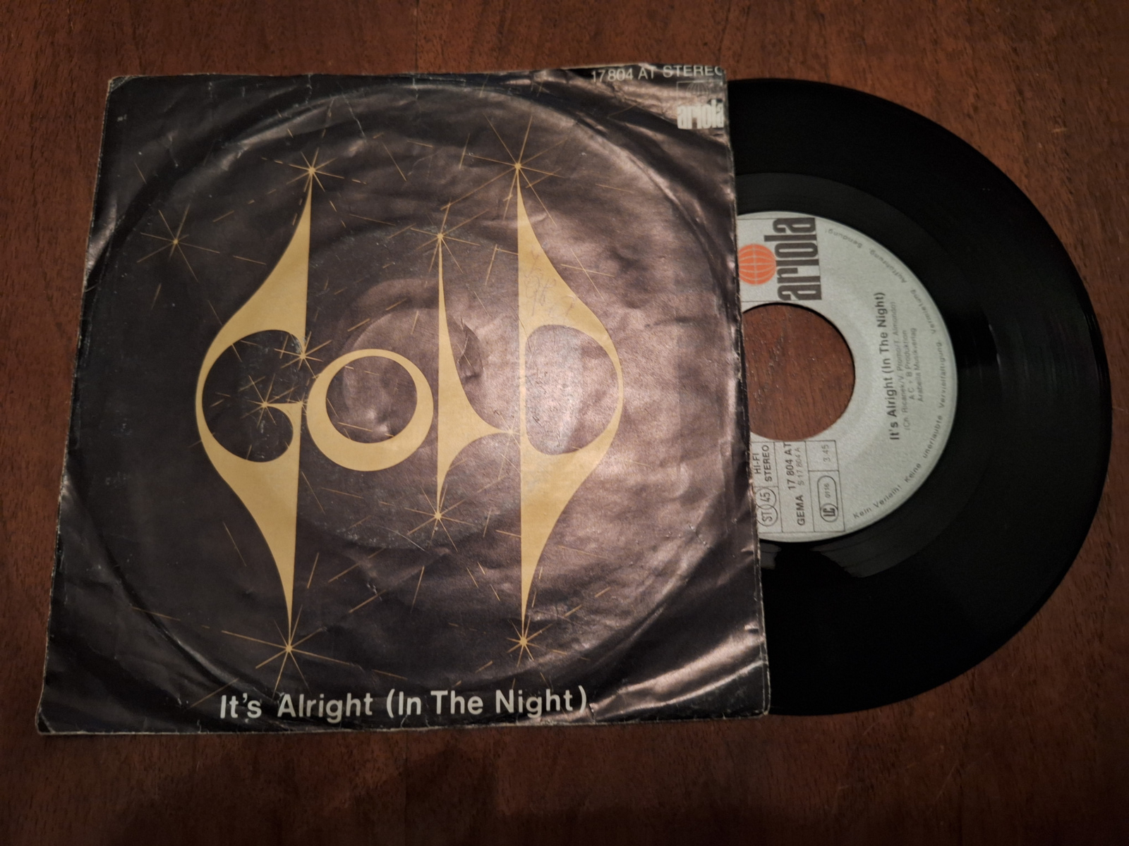 Gold met It's alright 1977 Single nr S20233880