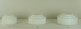 Glazen bol model trapkap Large opaal wit nr: 435.00