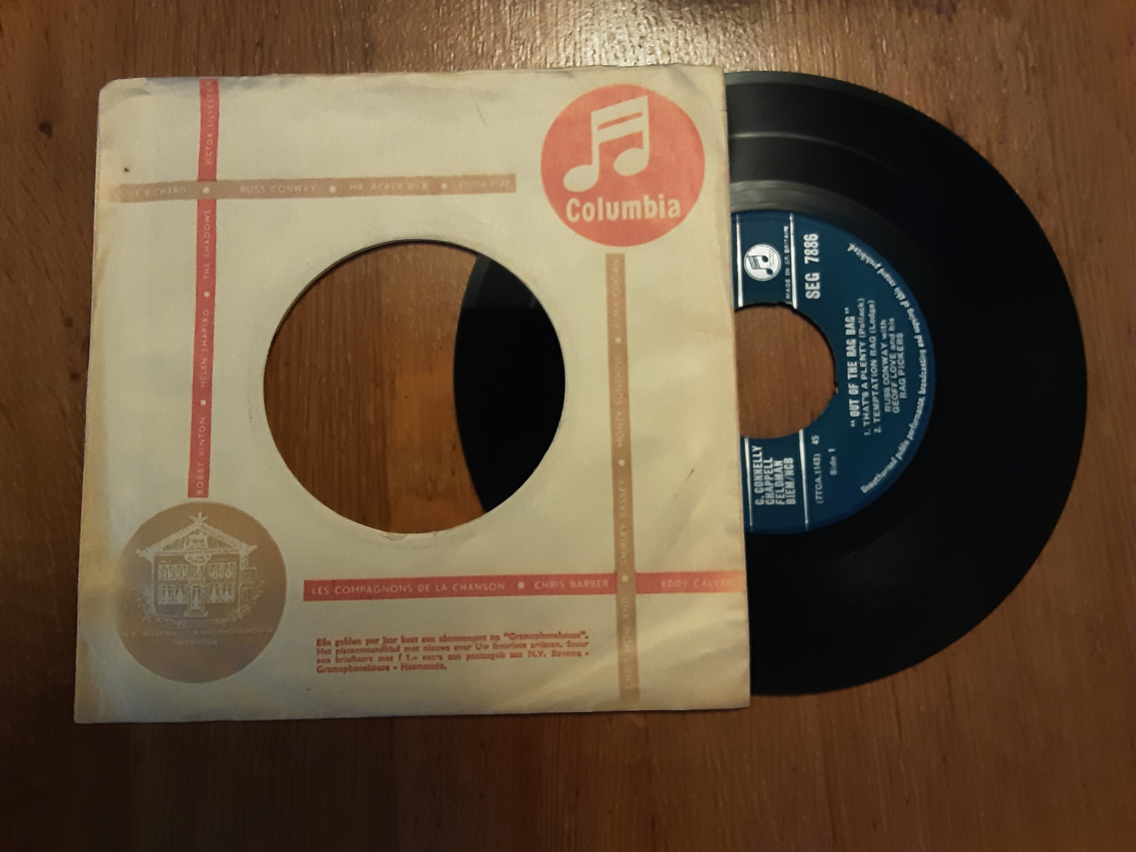 Russ Conway with Geoff Love and his rag pickers met Out of the rag bag 1959 Single nr S20234276