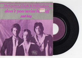 McGuin, Clark & Hillmann met Don't you write her off 1979 Single nr S20211029