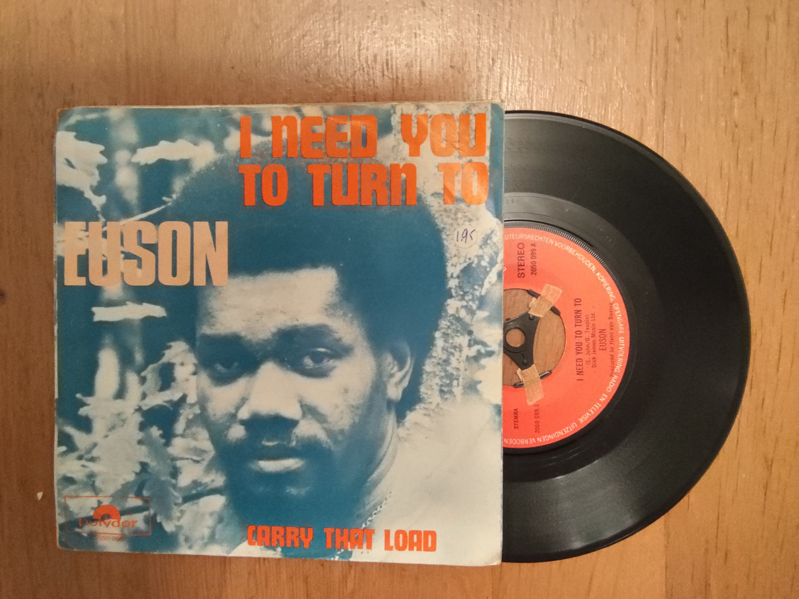 Euson met I need you to turn to 1971 Single nr S20256340