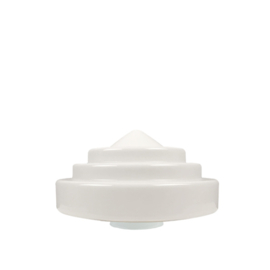 glazen bol model Trappunt opaal wit d-25cm h-16cm gr-11cm nr 571.00