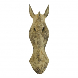 Wandmasker giraffe old finish hout 50cm handgemaakt op Bali nr 3004