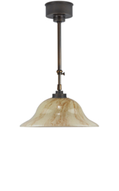 Schuifstang 2x50cm brons licht gemarmerde hoedkap 35 nr 2Sb-535.60