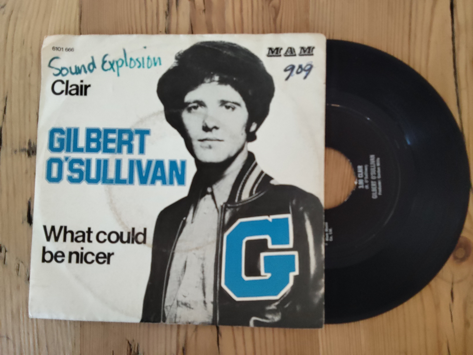 Gilbert O'Sullivan met 3.00 Clair 1972 Single nr S20256674