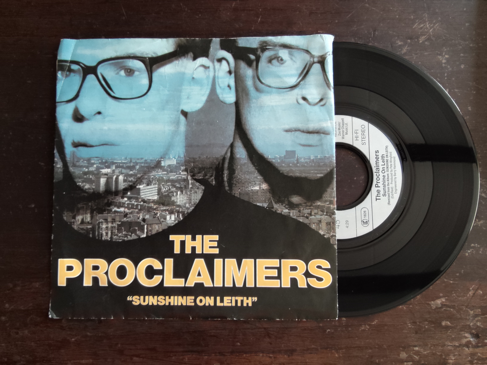 The Proclaimers met Sunshine on Leith 1988 Single nr S20256646